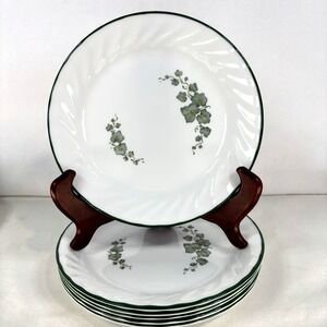 Corelle CALLAWAY IVY Swirl Pattern - 7 1/4" Bread Dessert Plates Set of 4
